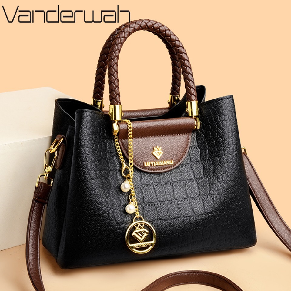 Luxury High Quality Bags - Woven Handle Genuine Brand High Quality