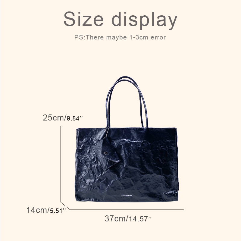 Korean Casual Kraft Paper Tote - Luxury Bags Korea review and price