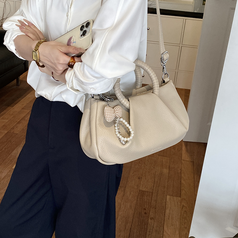 Pleated Design Round Top-handl - Luxury Bags Consignment review and price