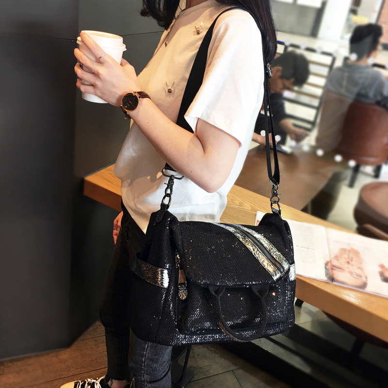 New Women Nylon Sequins Backpa - Luxury Bags Quality review and price