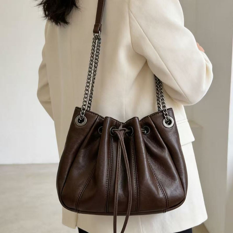 Fashion Drawstring Bucket Bag  - Luxury Quilted Bags review and price