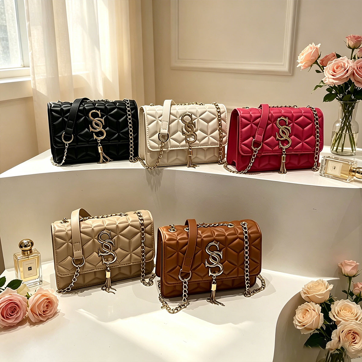 Light Luxury Trend Argyle Quil - Luxury Quilted Bags review and price