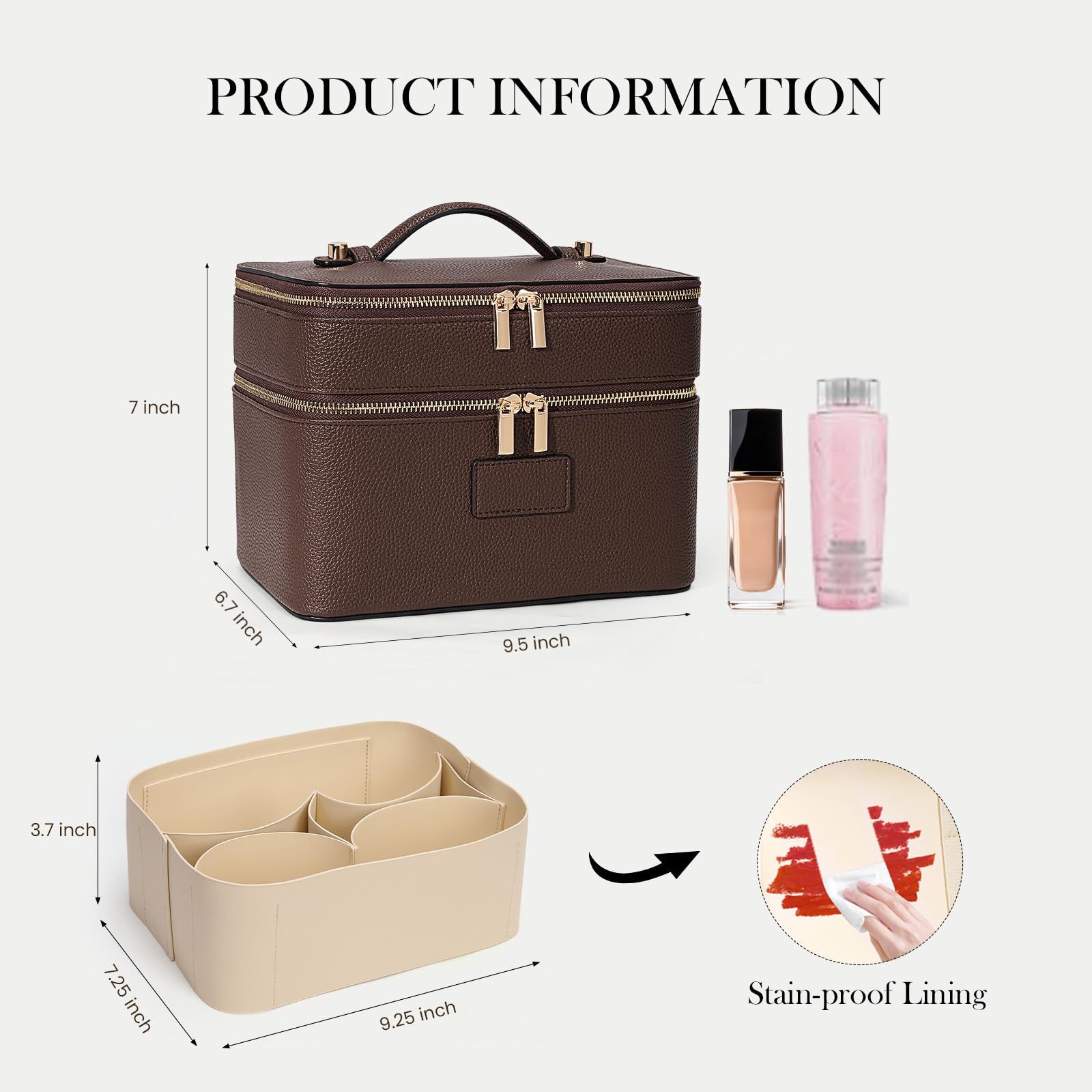 Large Capacity Double-layer Lu - Luxury Bags Quality review and price