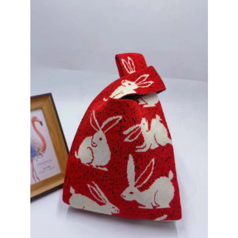 Miffy Red Knit Luxury Tote Bag - Luxury Bags Luggage review and price