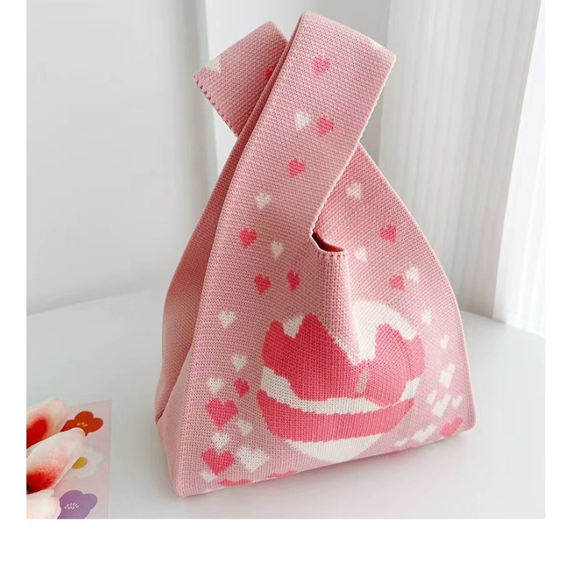 Miffy Red Knit Luxury Tote Bag - Luxury Bags Luggage review and price
