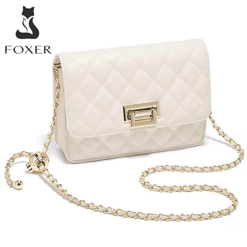 FOXER 2026 Women White Quilted - Luxury Quilted Bags review and price