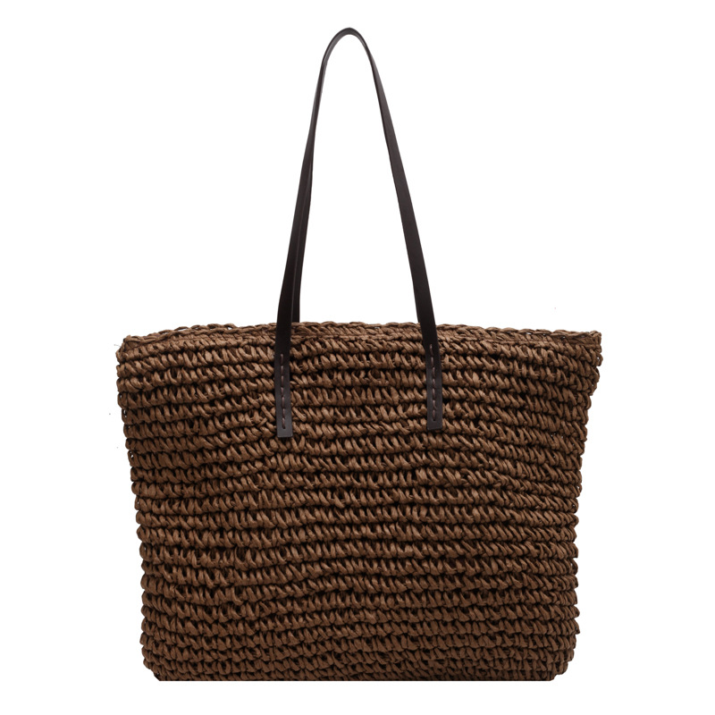 Straw Woven Tote Bags Casual L - Luxury Bags Store review and price