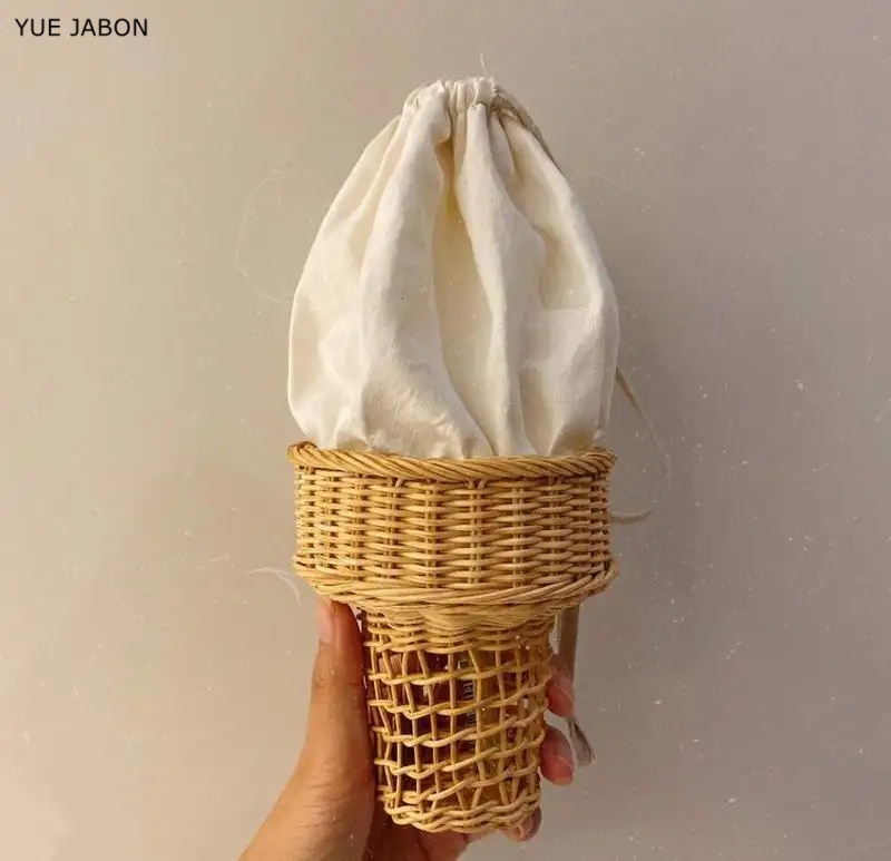 Ice Cream Design Woven Bag Swe - Luxury Bags Korea review and price