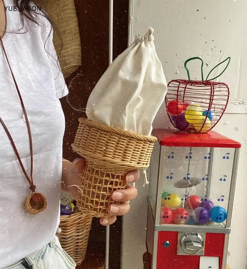 Ice Cream Design Woven Bag Swe - Luxury Bags Korea review and price