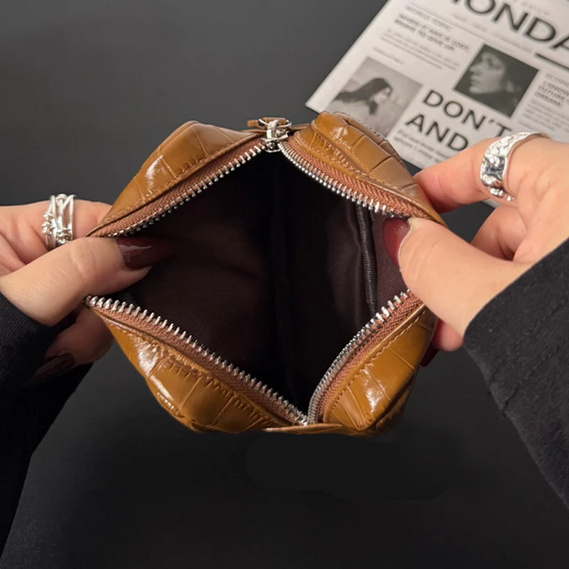 Luxury Genuine Leather Zip Coi - Luxury Ziploc Bags review and price