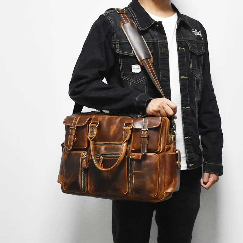 Vintage Men's Black Shoulder B - Luxury Bags Luggage review and price