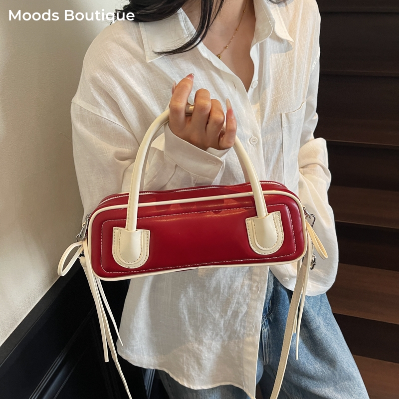 Contrast Color Top-handle Bags - Luxury Bags Consignment review and price