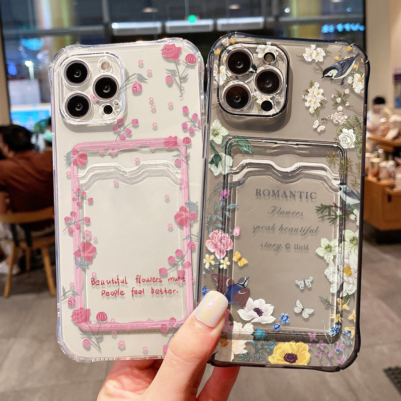 Retro Flower Clear Phone Case  - Luxury Bags In Store review and price