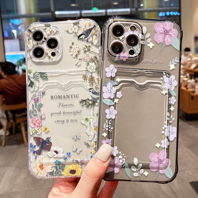 Retro Flower Clear Phone Case  - Luxury Bags In Store review and price